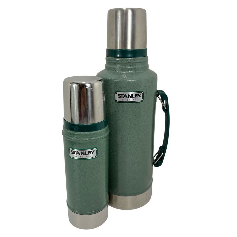 Stanley Classic Green Stainless Steel Thermos Set (1.9L & 0.5L)